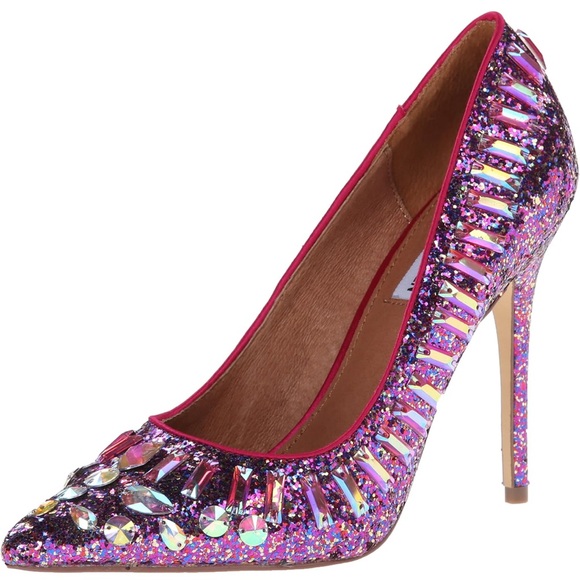 Steve Madden Pink and Purple Glitter Heels - Picture 10 of 14